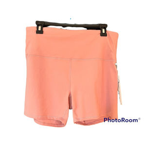 RBX Women's Bike Shorts with Pockets Bright Pink Salmon Size XL New $54